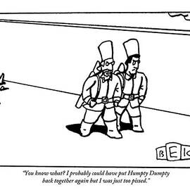 Two King's Men Are Seen Walking Away by Bruce Eric Kaplan