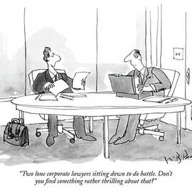 Two Lone Corporate Lawyers Sitting by W.B. Park