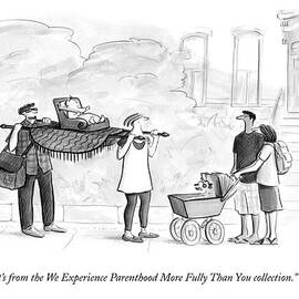 Two Parents Carrying Their Baby On A King's by Julia Suits