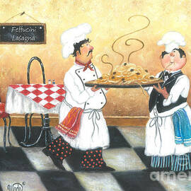Two Pasta Chefs by Vickie Wade
