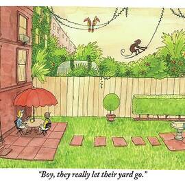 Two People Sitting On Their Back Patio by Jason Patterson