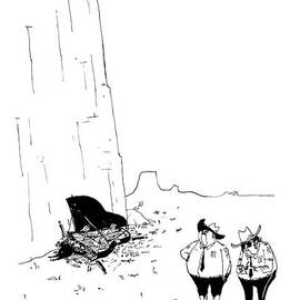 Two Police Officers Survey The Wreckage by Edward Steed