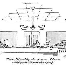 Two Politicians In Washington Dc Talk At A Long by Jack Ziegler