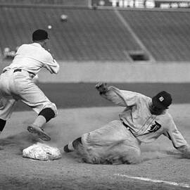 Ty Cobb sliding by Gianfranco Weiss