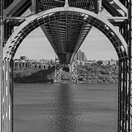 Under The George Washington Bridge BW by Susan Candelario