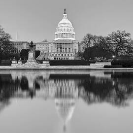 United States Capitol Building BW by Susan Candelario