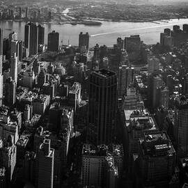 Uptown Manhattan Triptych Right by David Morefield