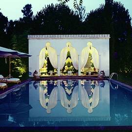 Valentino's Swimming Pool by Horst P. Horst