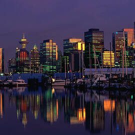 Vancouver City Viewed From Stanley Park by John Elk
