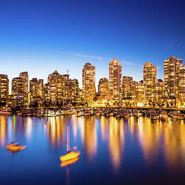 Vancouver Downtown At Night by Wan Ru Chen