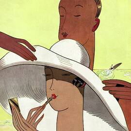 Vanity Fair Cover Featuring A Cartoon Man by Marion Wildman