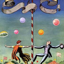 Vanity Fair Cover Featuring A Couple Dancing by Rockwell Kent