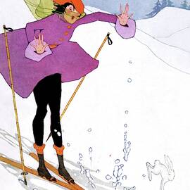 Vanity Fair Cover Featuring A Woman by Ethel Rundquist