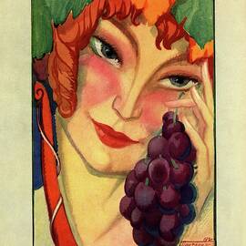 Vanity Fair Cover Featuring A Woman Holding by Montagnac