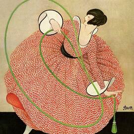 Vanity Fair Cover Featuring A Woman In A Large by George Wolfe Plank