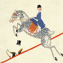 Vanity Fair Cover Featuring A Woman On A Horse by Aline Farrelly