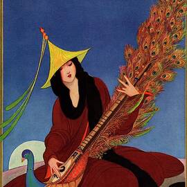 Vanity Fair Cover Featuring A Woman Wearing by George Wolfe Plank