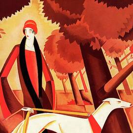 Vanity Fair Cover Featuring An Elegant Woman by Victor Bobritsky