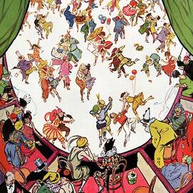 Vanity Fair Cover Featuring People Dancing by Tony Sarg