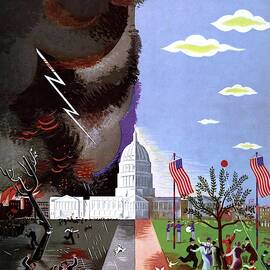 Vanity Fair Cover Featuring The Capitol Building by Victor Bobritsky