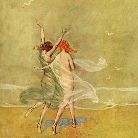 Vanity Fair Cover Featuring Two Nymphs by Warren Davis
