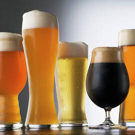 Variety Of Beer Glasses by Jack Andersen