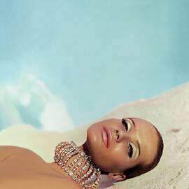 Veruschka Von Lehndorff Wearing Makeup by Franco Rubartelli