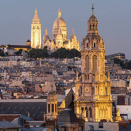 View To Sacre Coeur And Montmartre At by Peter Adams