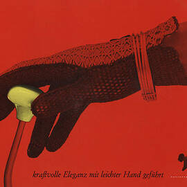 Vintage 1960s Porsche Advert by Georgia Clare