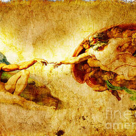 Vintage art - the Creation of Adam by Stefano Senise