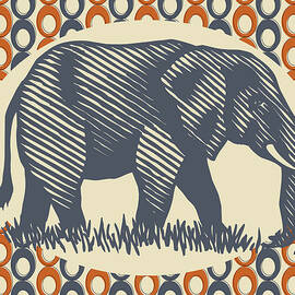 Gray Elephant by Flo Karp