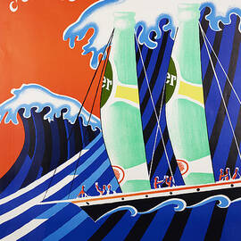 Vintage French Perrier Poster by Georgia Clare