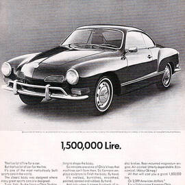 Vintage Karmann Ghia Advert by Georgia Clare
