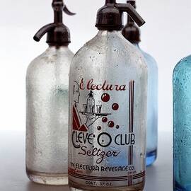 Vintage Leve-o-club Seltzer Bottles by Romulo Yanes