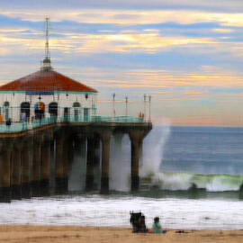 vintage pier by Joe Schofield