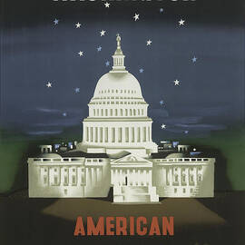 Vintage Travel Poster - Washington by Georgia Clare