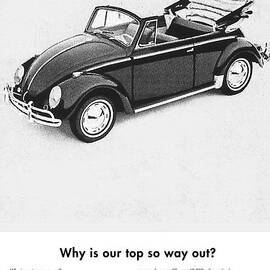 Vintage VW Convertible Advert by Georgia Clare