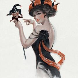 Vogue Cover of Woman As Jester by Artist Unknown