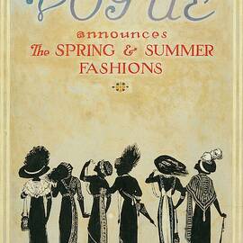 Vogue Cover Illustration Featuring Six Female by Jessie Gillespie