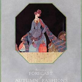 Vogue Cover Illustration Of A Woman Looking by Unknown