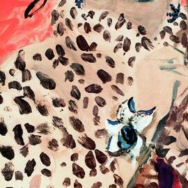 Vogue Cover Illustration Of A Woman Peering by Carl Oscar August Erickson