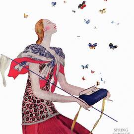 Vogue Cover Illustration Of A Woman Releasing by Eduardo Garcia Benito