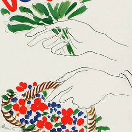 Vogue Cover Illustration Of Hands Holding by Eduardo Garcia Benito