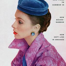 Vogue Cover Of Suzy Parker by John Rawlings