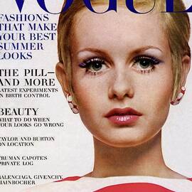Vogue Cover Of Twiggy by Bert Stern