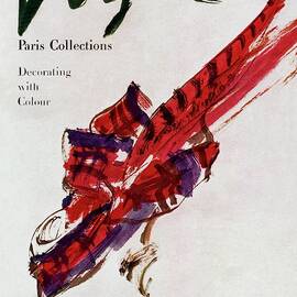 Vogue Magazine Cover Featuring Model Dorian Leigh by Carl Oscar August Erickson