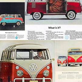 VW Camper Collage by Georgia Clare