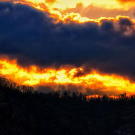 West Virginia Winter Sunset by Flees Photos