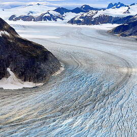 When Glaciers Meet - Juneau Alaska by Bruce Friedman