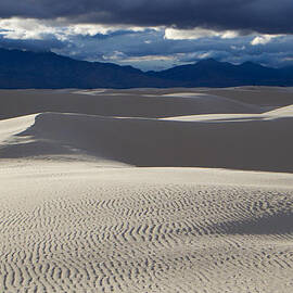 White Sands and San Andres Mountains by Mary Lee Dereske
